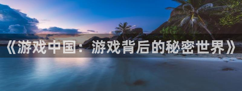火狐电竞是什么娱乐?：《游戏中国：游戏背后的秘密世界》